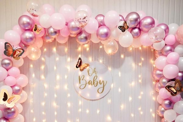 Baby Welcome Arch And Light Decor